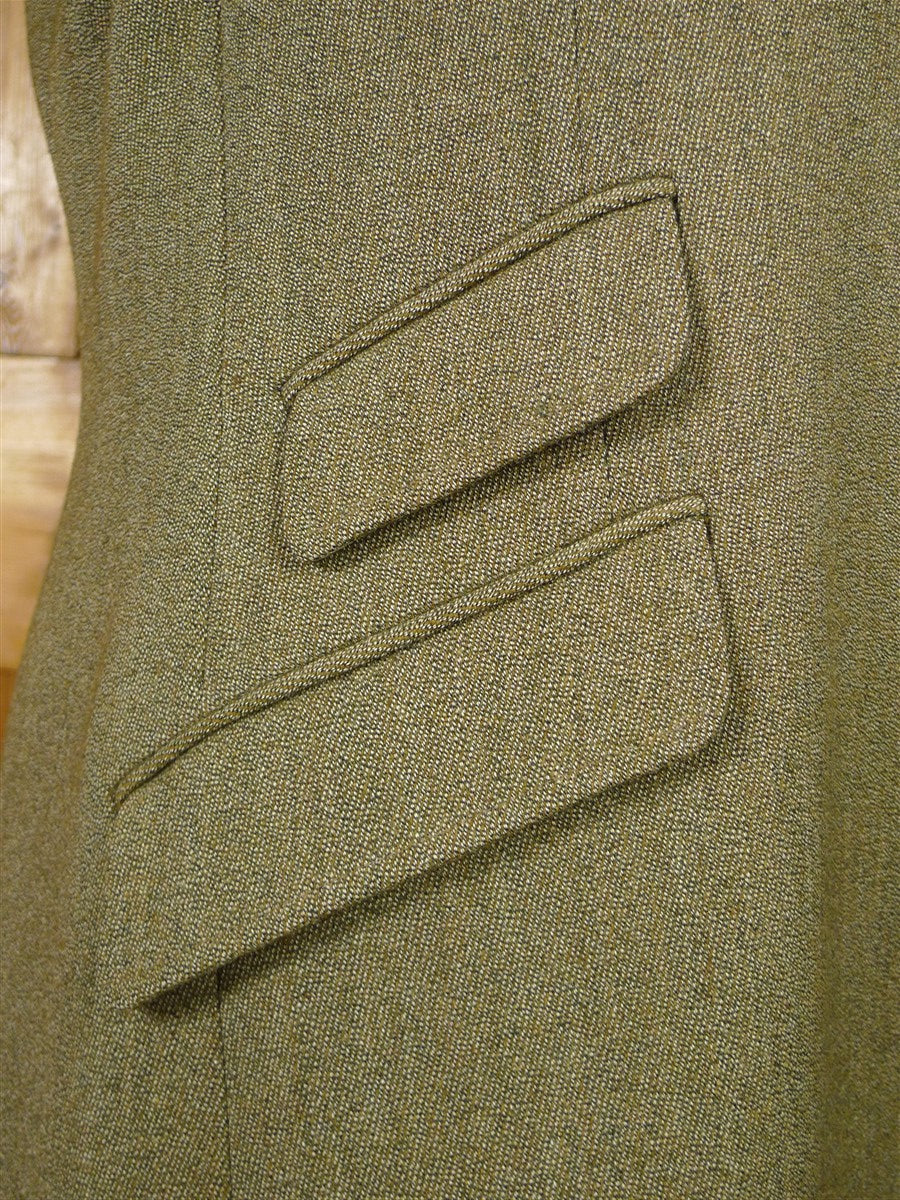 26/1081 vintage harry hall green keepers tweed riding / hacking jacket 44-45 regular to long