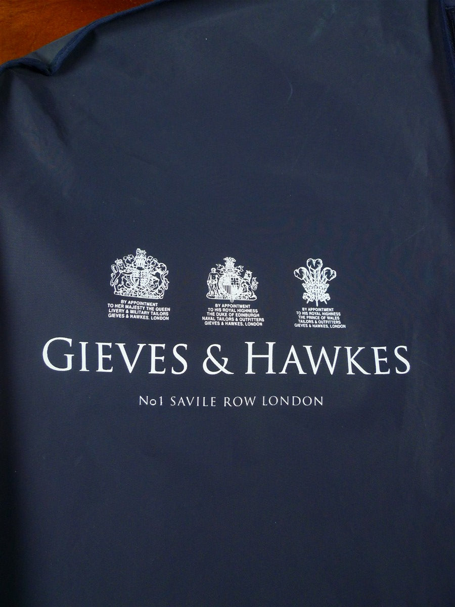 26/1097 gieves & hawkes savile row bespoke blue suit bag carrier