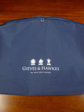 26/1097 gieves & hawkes savile row bespoke blue suit bag carrier