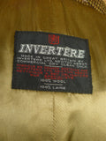 26/1091 near immaculate invertere brown check weave raglan field coat overcoat 44-46