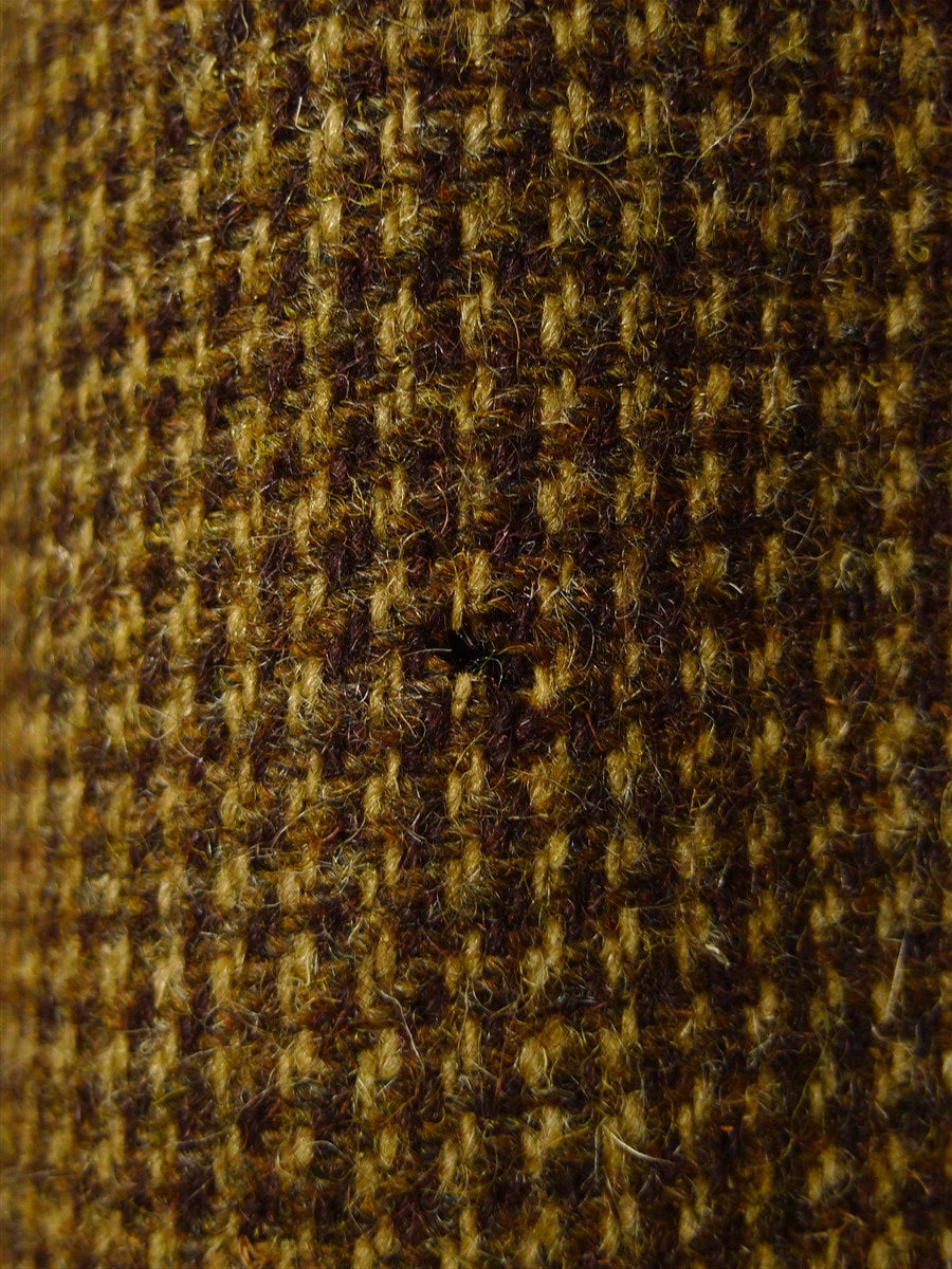 26/1091 near immaculate invertere brown check weave raglan field coat overcoat 44-46