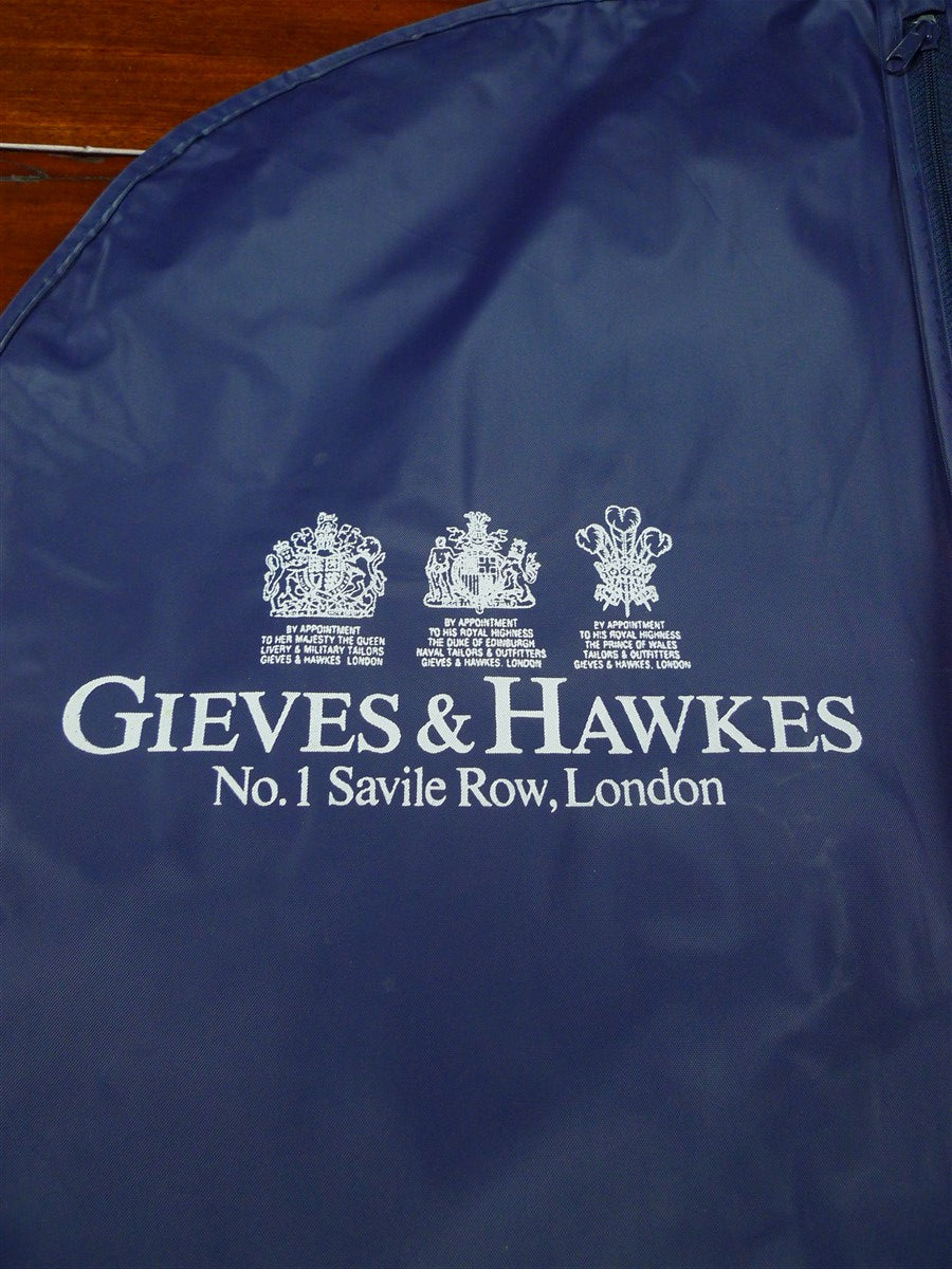 26/1094 immaculate gieves & hawkes savile row bespoke blue suit bag carrier