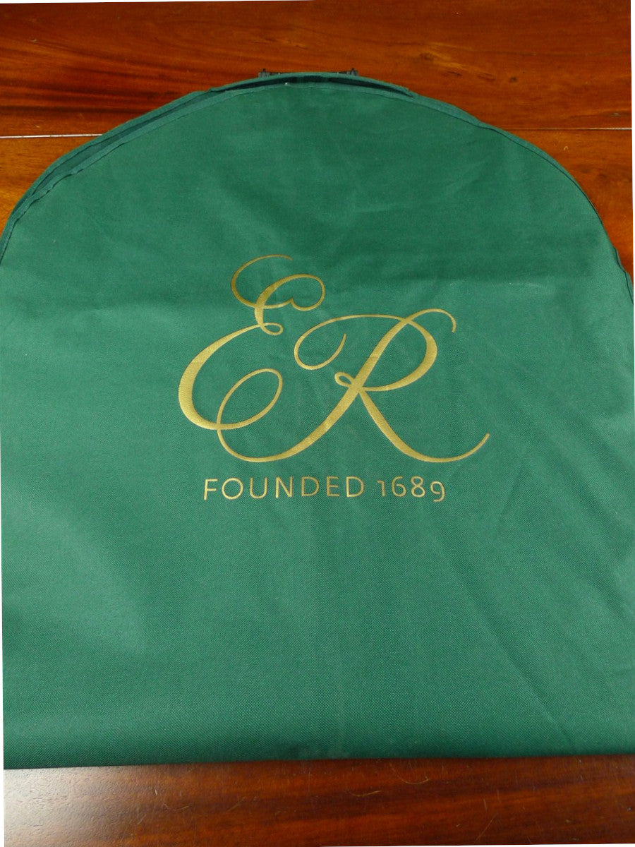 26/1096 immaculate ede & ravenscroft woven green suit bag carrier