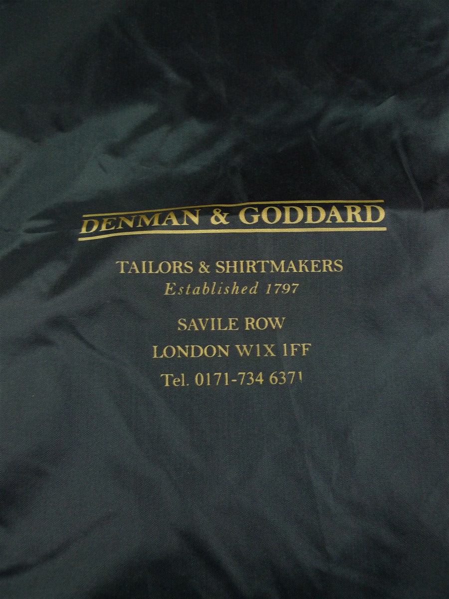 26/1100 immaculate denman & goddard savile row bespoke black & gold suit bag carrier