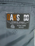 26/1105 Near immaculate daks jermyn street grey / blue prince of wales check wool suit 40 long