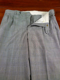 26/1105 Near immaculate daks jermyn street grey / blue prince of wales check wool suit 40 long