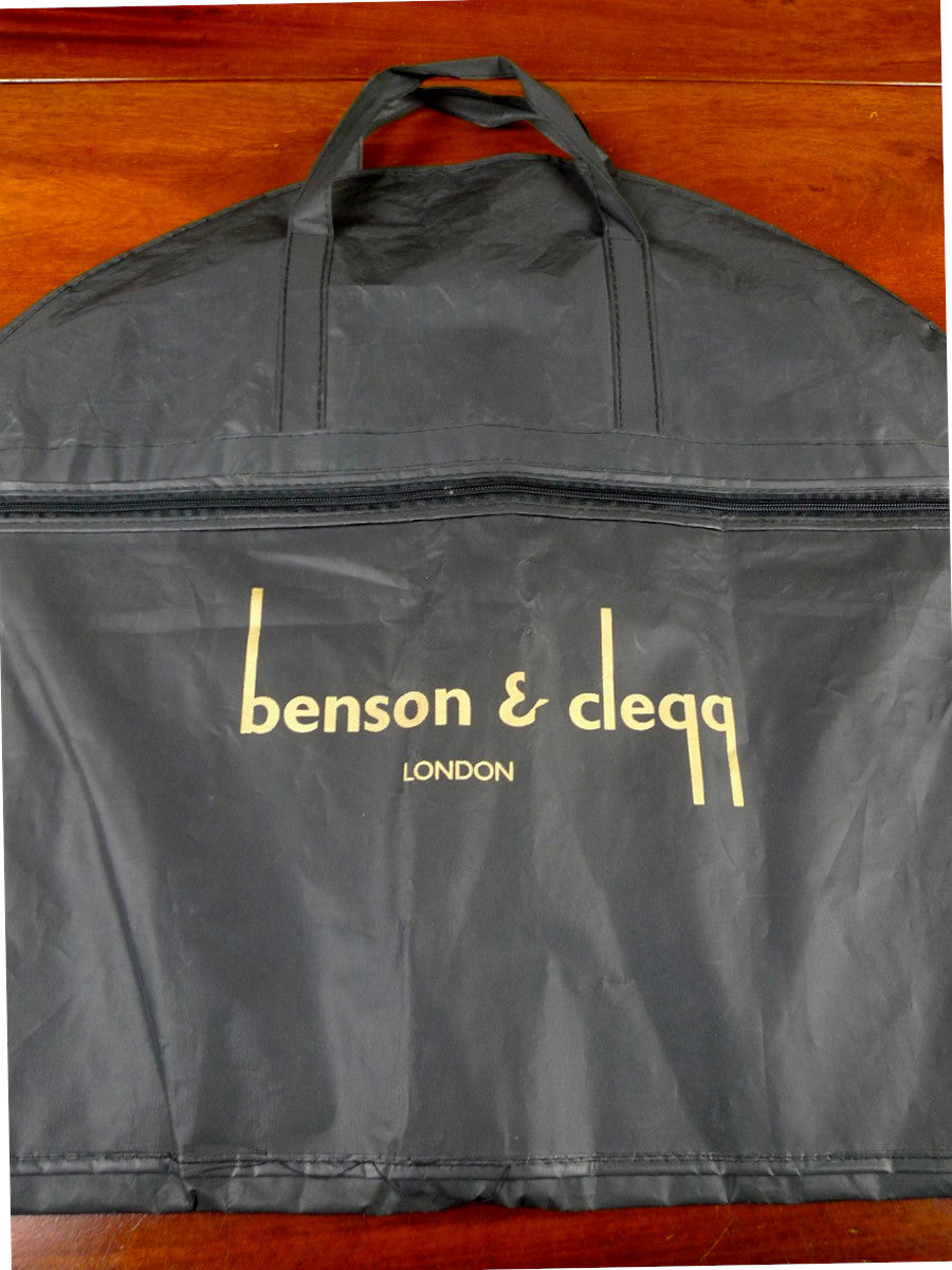 26/1143 benson & clegg jermyn street london black / gold suit bag carrier