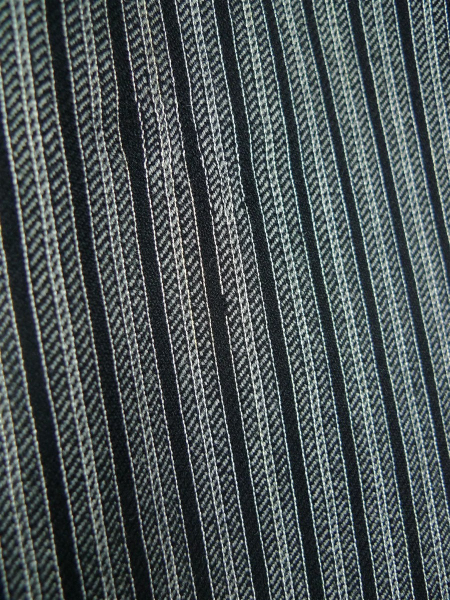 26/1109 near immaculate vintage 1983 savile row bespoke high-rise 'cashmere stripe' worsted morning trouser 34-38