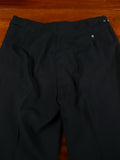 26/1116 immaculate vintage 1989 savile row bespoke heavyweight black wool shawl lapel dinner suit 42 regular to long