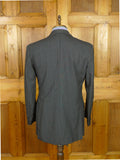 26/1118 vintage 1982 savile row bespoke grey pin-stripe worsted & mohair suit 40 regular