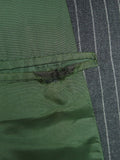 26/1118 vintage 1982 savile row bespoke grey pin-stripe worsted & mohair suit 40 regular