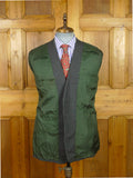26/1118 vintage 1982 savile row bespoke grey pin-stripe worsted & mohair suit 40 regular