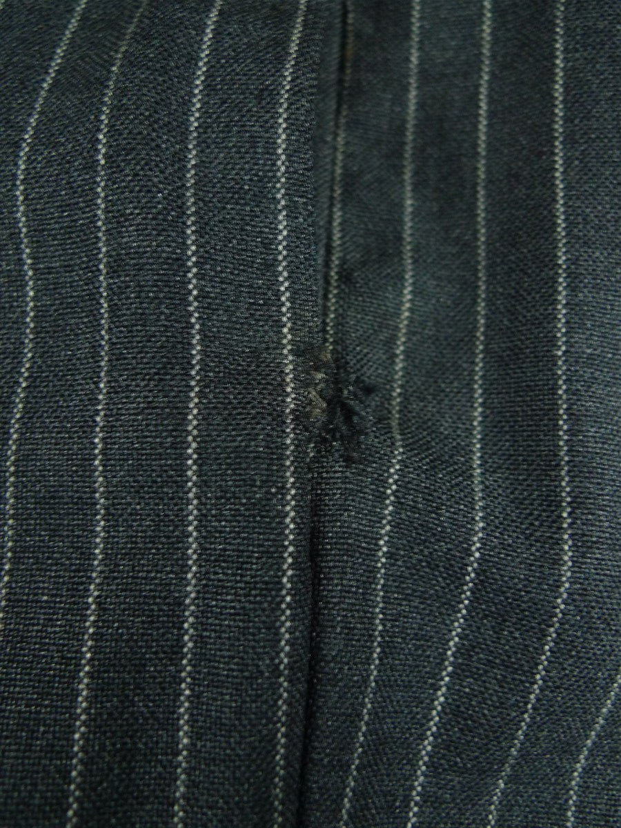 26/1118 vintage 1982 savile row bespoke grey pin-stripe worsted & mohair suit 40 regular