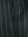 26/1118 vintage 1982 savile row bespoke grey pin-stripe worsted & mohair suit 40 regular