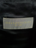 26/1108 immaculate ede & ravenscroft london black herringbone wool morning coat 40 regular