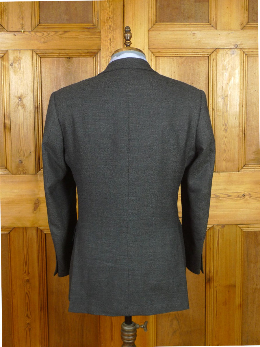 26/1110 near immaculate ede & ravenscroft grey wool sports jacket blazer w/ horn buttons (rrp £400) 40 regular