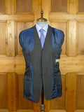 26/1110 near immaculate ede & ravenscroft grey wool sports jacket blazer w/ horn buttons (rrp £400) 40 regular