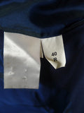 26/1111 near immaculate ede & ravenscroft 2-tone teal blue weave wool suit (rrp £795) 40 regular