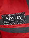 26/1106 apsley mayfair 2010 bespoke canvassed grey worsted 3-piece suit 38 regular