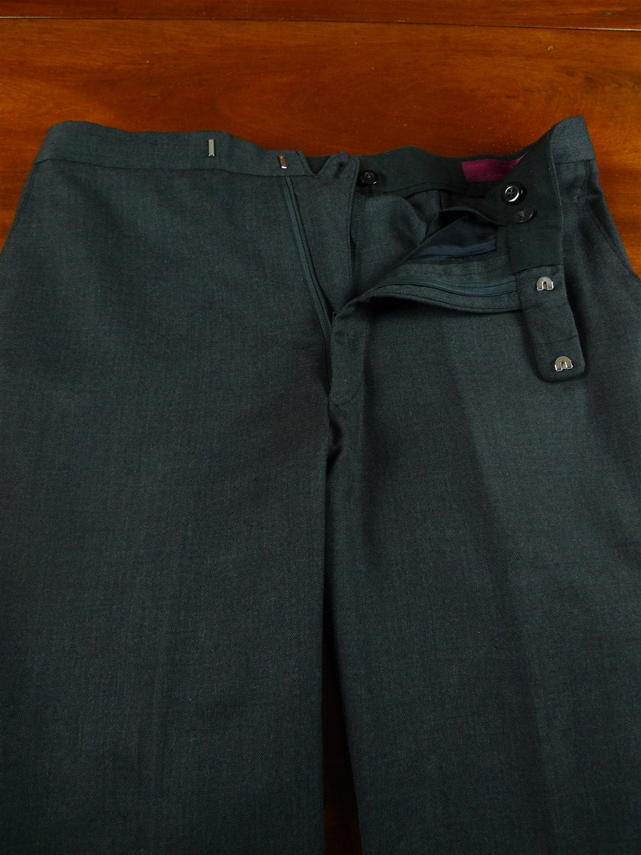 26/1106 apsley mayfair 2010 bespoke canvassed grey worsted 3-piece suit 38 regular