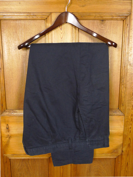26/1114 community clothing (patrick grant of norton & sons) navy blue relaxed heavyweight cotton twill chino (rrp £125) 40