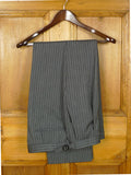 26/1113 immaculate ede & ravenscroft 'cashmere stripe' grey wool morning dress trouser (rrp £245) 31-34