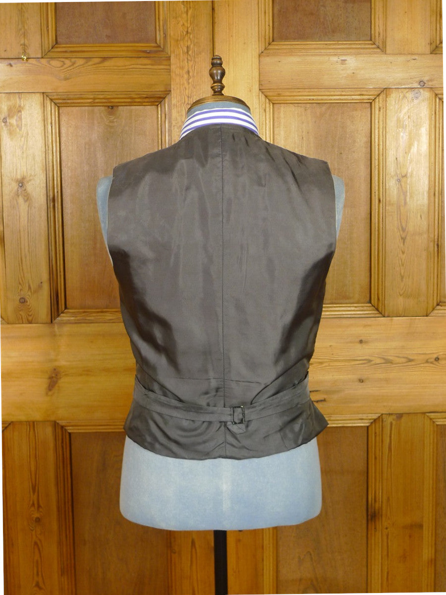 26/1133 vintage dege & sons 1978 savile row bespoke grey pinstripe worsted waistcoat & trouser 39 regular