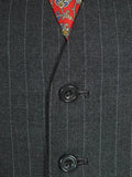 26/1133 vintage dege & sons 1978 savile row bespoke grey pinstripe worsted waistcoat & trouser 39 regular