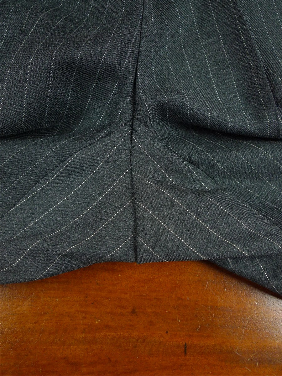 26/1133 vintage dege & sons 1978 savile row bespoke grey pinstripe worsted waistcoat & trouser 39 regular