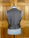 26/1134 vintage dege & sons 1991 savile row bespoke grey pick weave worsted waistcoat & trouser 41 regular