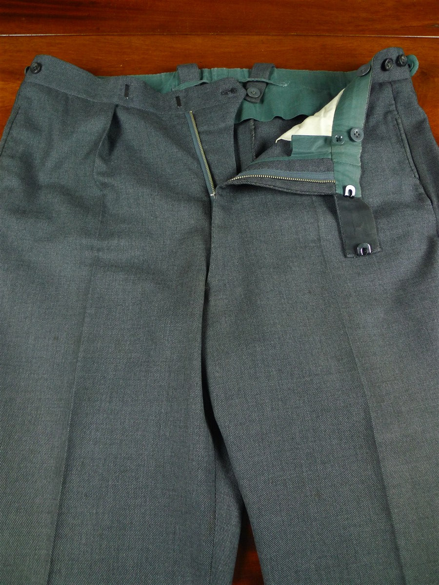 26/1134 vintage dege & sons 1991 savile row bespoke grey pick weave worsted waistcoat & trouser 41 regular