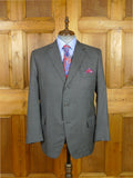 26/1129 immaculate vintage airey & wheeler savile row bespoke grey worsted & mohair suit 48 short