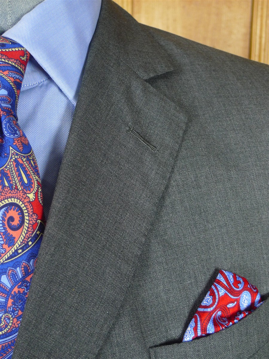 26/1129 immaculate vintage airey & wheeler savile row bespoke grey worsted & mohair suit 48 short