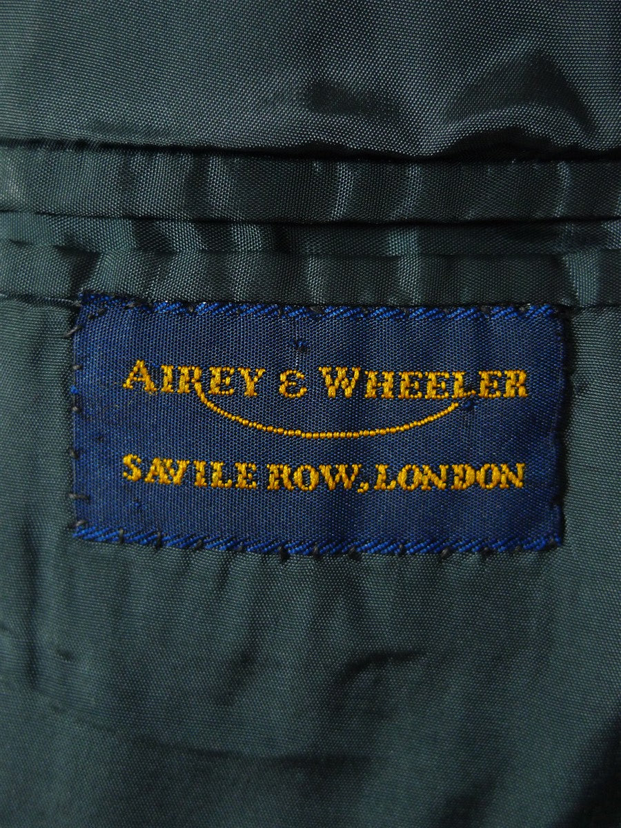 26/1129 immaculate vintage airey & wheeler savile row bespoke grey worsted & mohair suit 48 short