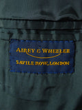 26/1129 immaculate vintage airey & wheeler savile row bespoke grey worsted & mohair suit 48 short