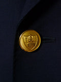 26/1137 immaculate ede & ravenscroft navy blue d/b wool blazer 46 regular