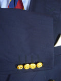 26/1137 immaculate ede & ravenscroft navy blue d/b wool blazer 46 regular