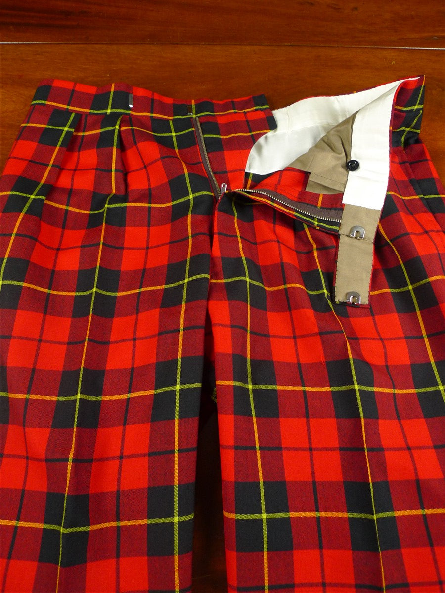 26/1141 immaculate huntsman savile row bespoke tartan evening dress trouser 34-38