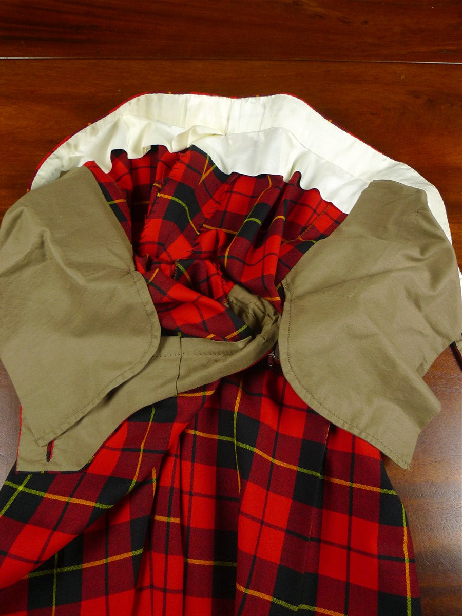26/1141 immaculate huntsman savile row bespoke tartan evening dress trouser 34-38