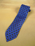 26/1164 immaculate rubinacci italian blue diamond pattern silk tie (rrp £180)