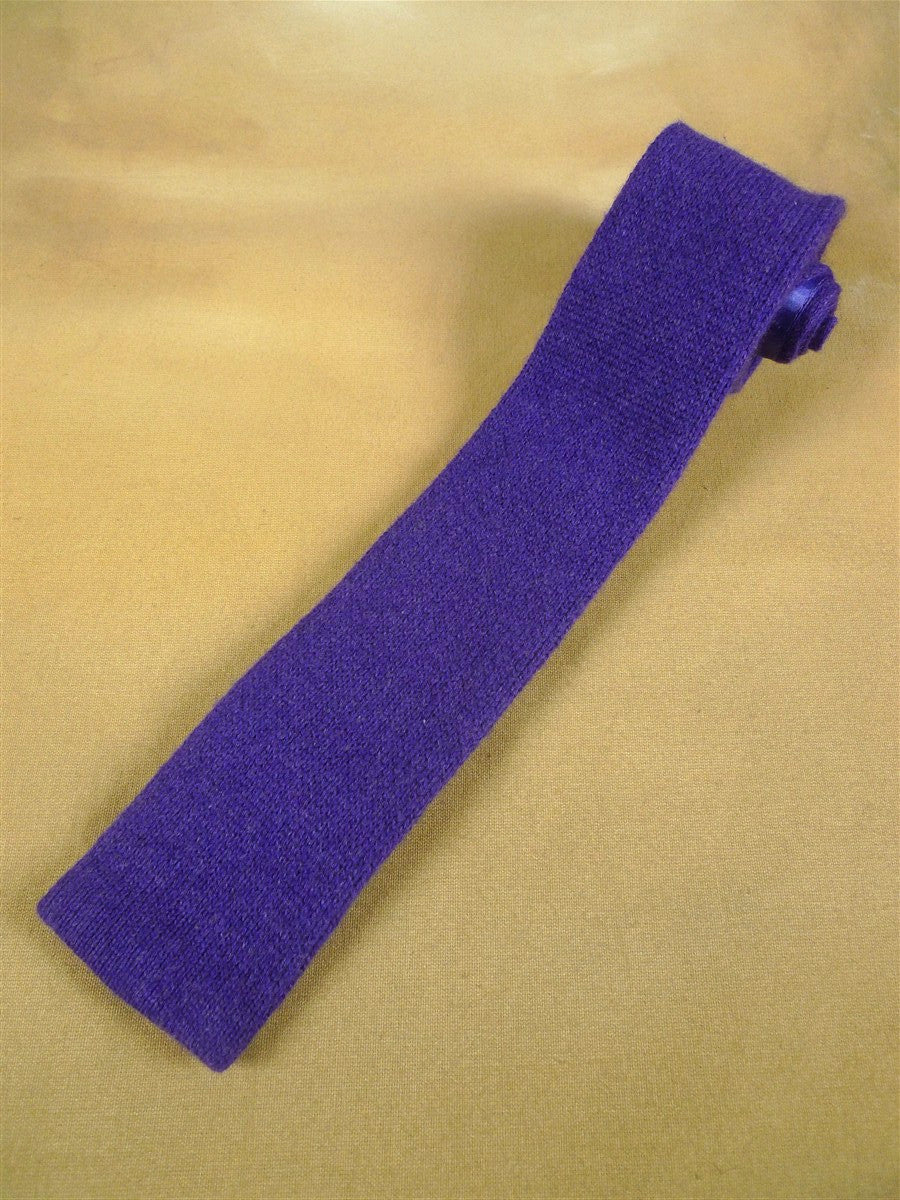 26/1157 immaculate hayward savile row london 100% cashmere violet purple woven straight blade tie