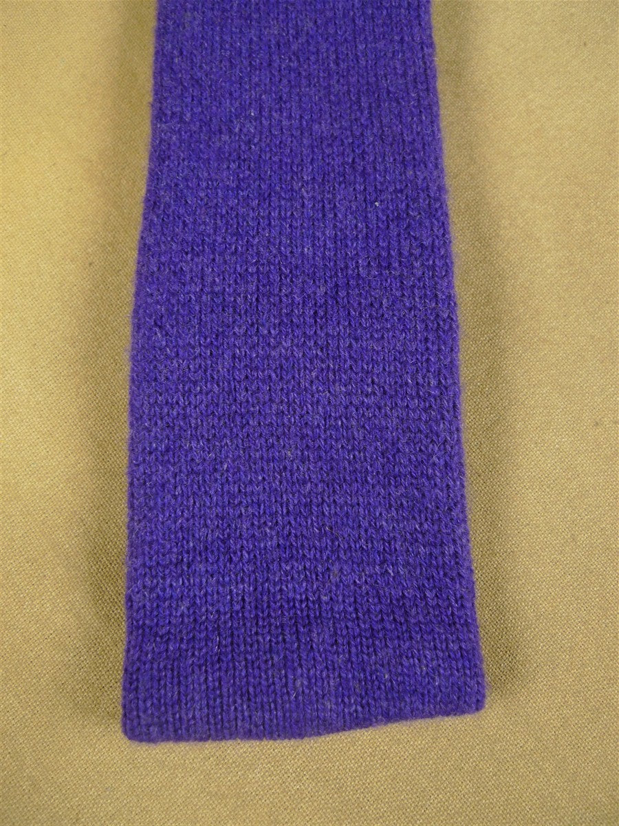 26/1157 immaculate hayward savile row london 100% cashmere violet purple woven straight blade tie