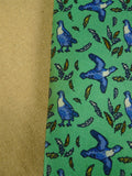 26/1158 holland & holland british gunmaker pheasant pattern green / blue shooting country sports silk tie