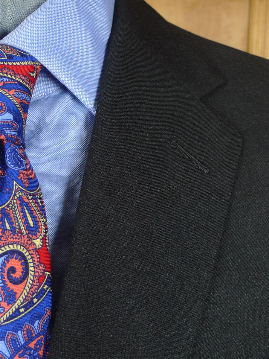26/1140 anderson & sheppard savile row bespoke charcoal grey worsted wool 2-piece suit 41-42 regular