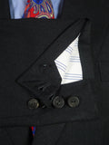 26/1140 anderson & sheppard savile row bespoke charcoal grey worsted wool 2-piece suit 41-42 regular