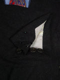 26/1142 immaculate 1999 huntsman savile row bespoke charcoal grey worsted flannel d/b suit 43-44 regular