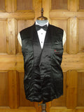 26/1138 vintage 1960s oxford street london black barathea wool dinner jacket w/ textured satin shawl lapel 41-42 regular