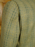 26/1155 immaculate vintage british green wp check tweed shooting jacket 42-43 regular