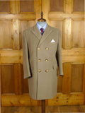 26/1151 vintage 1950s 1960s extra-heavyweight crombie wool british warm style overcoat 38