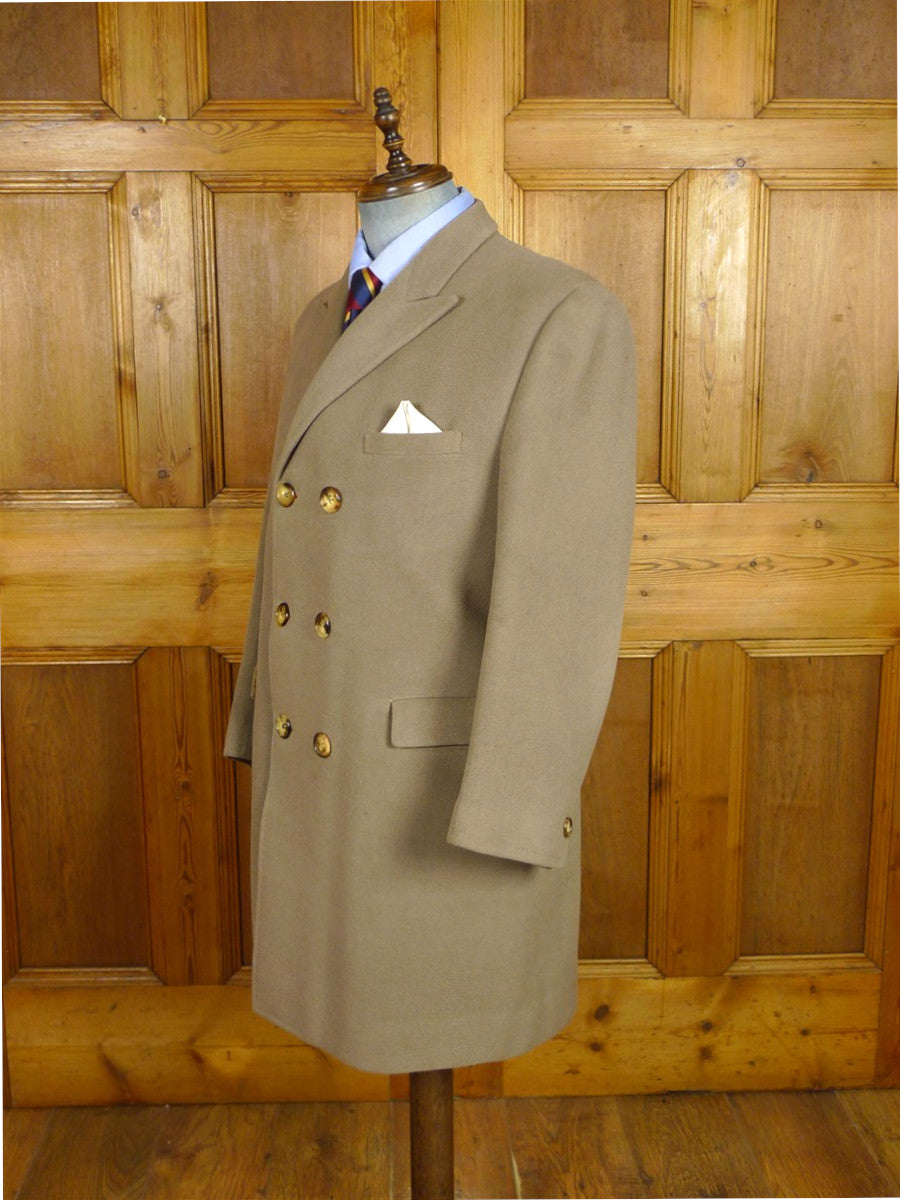 26/1151 vintage 1950s 1960s extra-heavyweight crombie wool british warm style overcoat 38
